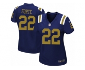 Women's Nike New York Jets #22 Matt Forte Limited Navy Blue Alternate NFL Jersey