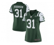 Women's Nike New York Jets #31 Khiry Robinson Limited Green Team Color NFL Jersey