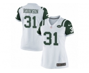 Women's Nike New York Jets #31 Khiry Robinson Limited White NFL Jersey