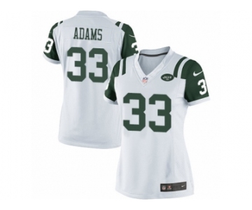 Women's Nike New York Jets #33 Jamal Adams Limited White NFL Jersey