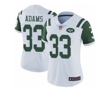 Women's Nike New York Jets #33 Jamal Adams Vapor Untouchable Limited White NFL Jersey