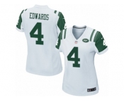 Women's Nike New York Jets #4 Lac Edwards Game White NFL Jersey