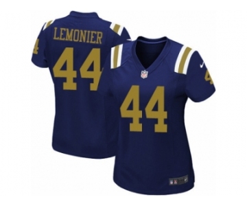 Women's Nike New York Jets #44 Corey Lemonier Limited Navy Blue Alternate NFL Jersey