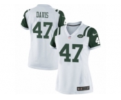 Women's Nike New York Jets #47 Kellen Davis Limited White NFL Jersey