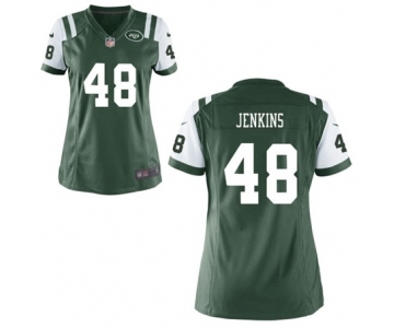 Women's Nike New York Jets #48 Jordan Jenkins Green Team Color NFL Jersey
