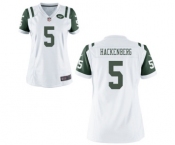 Women's Nike New York Jets #5 Christian Hackenberg White NFL Jersey
