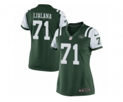 Women's Nike New York Jets #71 Ben Ijalana Limited Green Team Color NFL Jersey