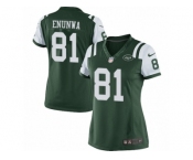 Women's Nike New York Jets #81 Quincy Enunwa Limited Green Team Color NFL Jersey
