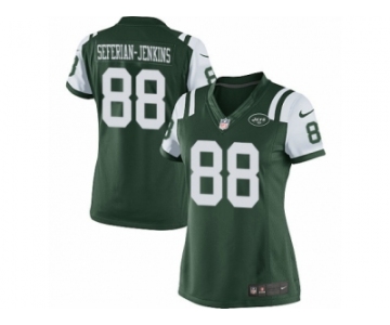 Women's Nike New York Jets #88 Austin Seferian-Jenkins Limited Green Team Color NFL Jersey