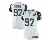 Women's Nike New York Jets #97 Lawrence Thomas Limited White NFL Jersey