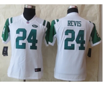 nike women jerseys new york jets #24 darrelle revis white[nike]