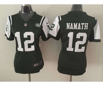 nike women nfl jerseys new york jets #12 joe namath green[nike]