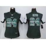 nike women nfl jerseys new york jets #24 revis green[Strobe Limited]