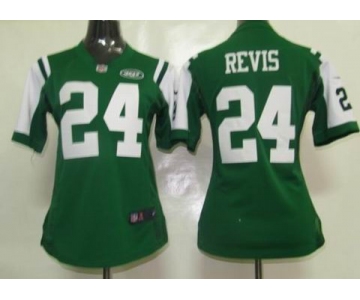 nike women nfl jerseys new york jets #24 revis green[nike]