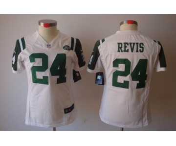 nike women nfl jerseys new york jets #24 revis white[nike limited]