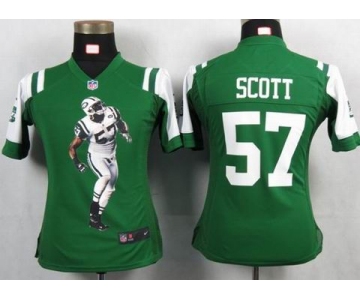 nike women nfl jerseys new york jets #57 scott green[portrait fashion]