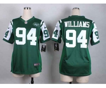nike women nfl jerseys new york jets #94 williams green[nike]