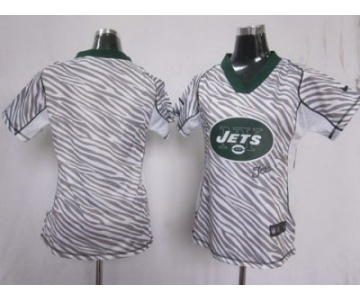 nike women nfl jerseys new york jets blank [fem fan zebra]