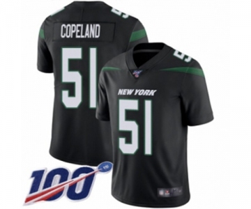Youth New York Jets #51 Brandon Copeland Black Alternate Vapor Untouchable Limited Player 100th Season Football Jersey