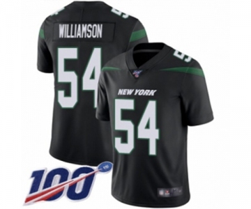 Youth New York Jets #54 Avery Williamson Black Alternate Vapor Untouchable Limited Player 100th Season Football Jersey