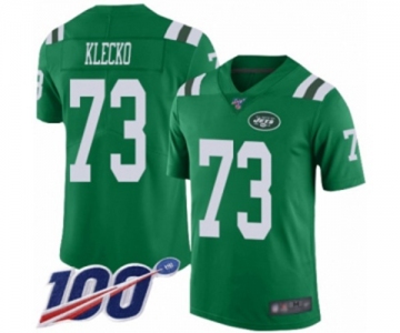 Youth New York Jets #73 Joe Klecko Limited Green Rush Vapor Untouchable 100th Season Football Jersey