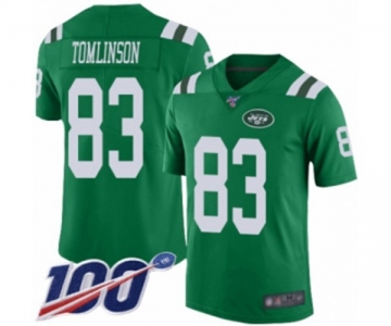 Youth New York Jets #83 Eric Tomlinson Limited Green Rush Vapor Untouchable 100th Season Football Jersey