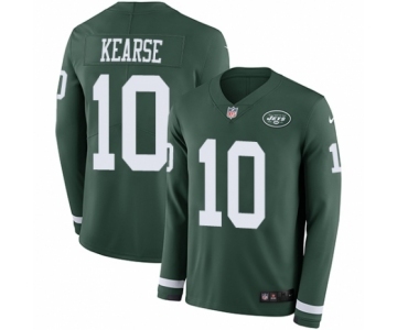 Youth Nike New York Jets #10 Jermaine Kearse Limited Green Therma Long Sleeve NFL Jersey