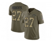 Youth Nike New York Jets #27 Darryl Roberts Limited Olive Camo 2017 Salute to Service NFL Jersey