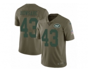 Youth Nike New York Jets #43 Julian Howsare Limited Olive 2017 Salute to Service NFL Jersey