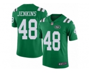 Youth Nike New York Jets #48 Jordan Jenkins Limited Green Rush NFL Jersey