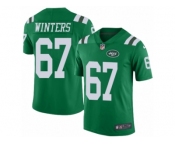 Youth Nike New York Jets #67 Brian Winters Limited Green Rush NFL Jersey