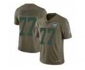 Youth Nike New York Jets #77 James Carpenter Limited Olive 2017 Salute to Service NFL Jersey