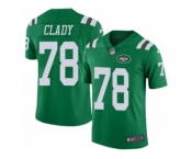 Youth Nike New York Jets #78 Ryan Clady Limited Green Rush NFL Jersey