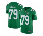 Youth Nike New York Jets #79 Brent Qvale Limited Green Rush NFL Jerse