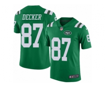Youth Nike New York Jets #87 Eric Decker Limited Green Rush NFL Jersey