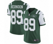 Youth Nike New York Jets #89 Chris Herndon Green Team Color Vapor Untouchable Limited Player NFL Jersey