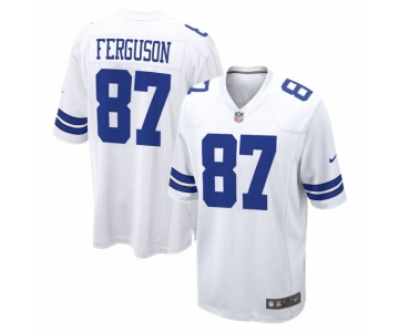 Men Dallas Cowboys #87 Jake Ferguson Game White NFL Jersey