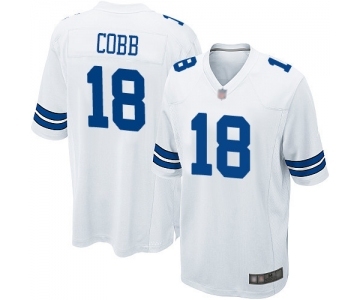 Men's Dallas Cowboys #18 Randall Cobb Game White Football Jersey