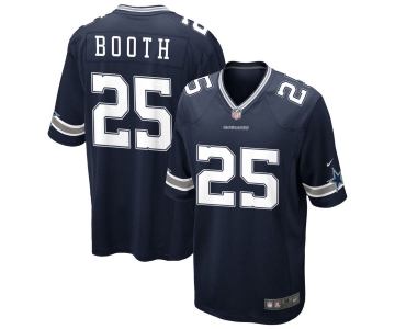 Men's Dallas Cowboys #25 Booth  Game Navy Blue Team Color Football Jersey
