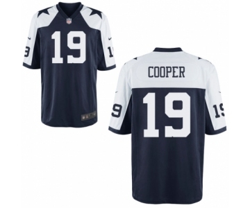 Men's Nike Dallas Cowboys #19 Amari Cooper Game Navy Blue Throwback Alternate NFL Jersey