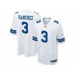 Men's Nike Dallas Cowboys #3 Mark Sanchez Game White NFL Jersey