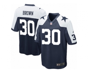 Men's Nike Dallas Cowboys #30 Anthony Brown Game Navy Blue Throwback Alternate NFL Jersey