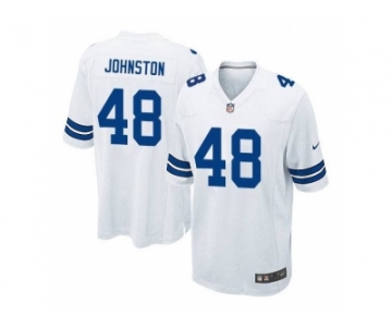 Men's Nike Dallas Cowboys #48 Daryl Johnston White Game Road Jersey