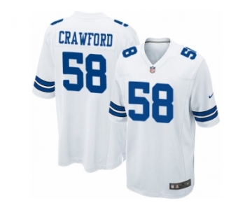 Men's Nike Dallas Cowboys #58 Jack Crawford Game White NFL Jersey