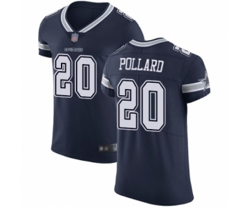 Men's Dallas Cowboys #20 Tony Pollard Navy Blue Team Color Vapor Untouchable Elite Player Football Jersey