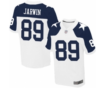Men's Dallas Cowboys #89 Blake Jarwin Elite White Throwback Alternate Football Jersey