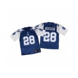 Men's Nike Dallas Cowboys #28 Darren Woodson Elite Navy White Throwback NFL Jersey