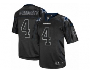 Men's Nike Dallas Cowboys #4 Dak Prescott Elite Lights Out Black NFL Jersey