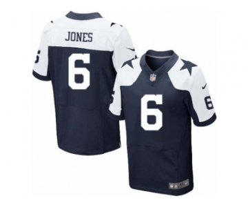 Men's Nike Dallas Cowboys #6 Chris Jones Elite Navy Blue Throwback Alternate NFL Jersey