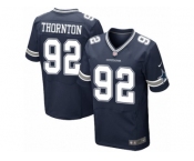 Men's Nike Dallas Cowboys #92 Cedric Thornton Elite Navy Blue Team Color NFL Jersey